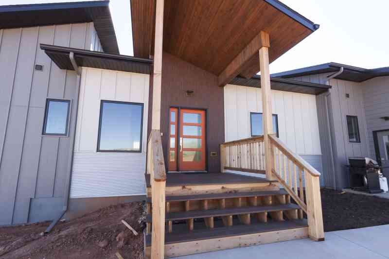 The beautifully modern entry way!
