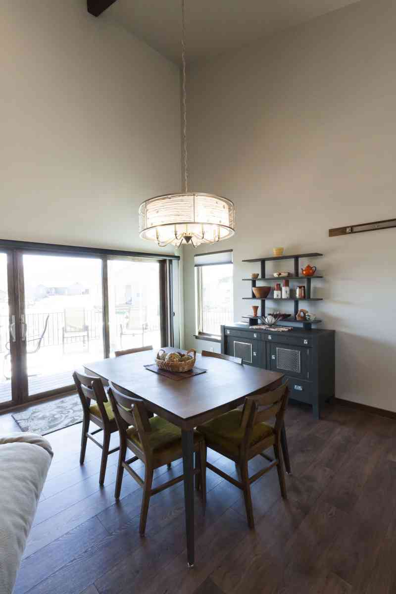 The dining room has one of the best views in the house!