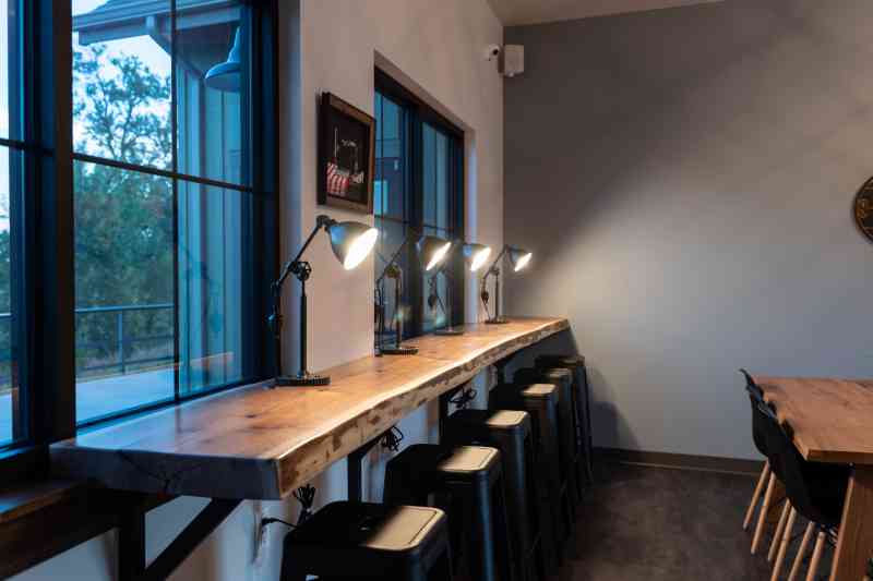 black walnut wall table